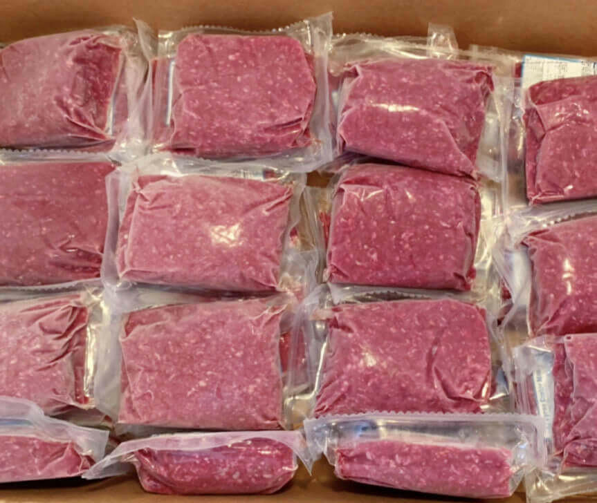 10 LBS. of Delicious, Lean Ground Round Hamburger Meat.